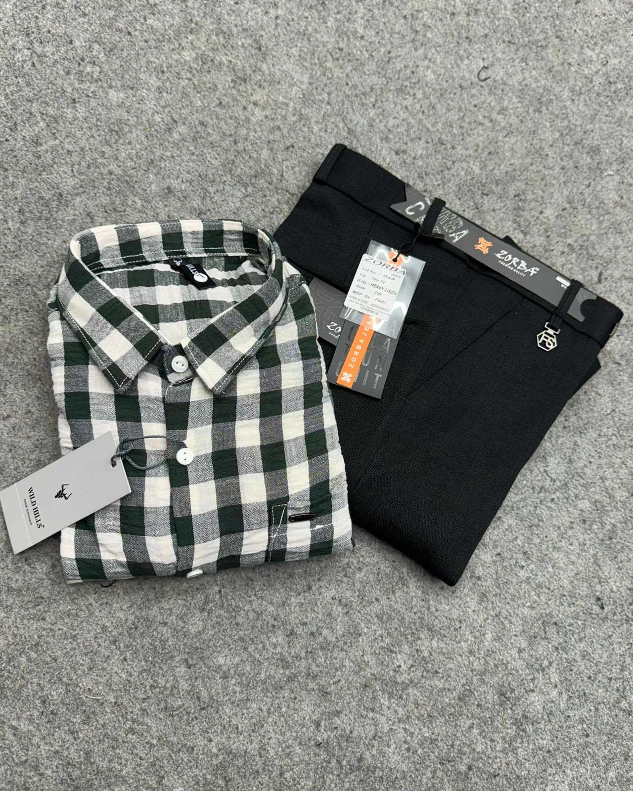 crushed linen + Linen Polo Fit